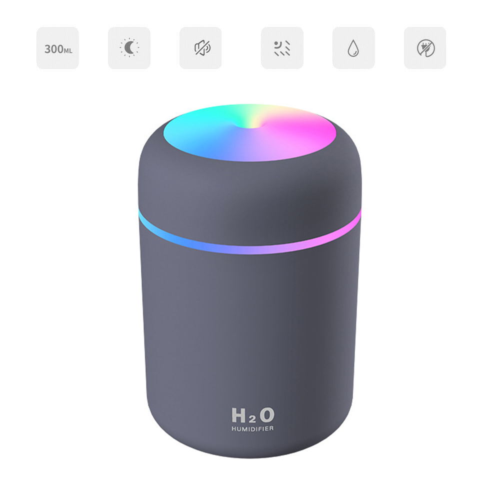 VIP Portable Humidifier USB Ultrasonic Dazzle Cup Aroma Diffuser Cool Mist Maker Air Humidifier Purifier with Romantic Light