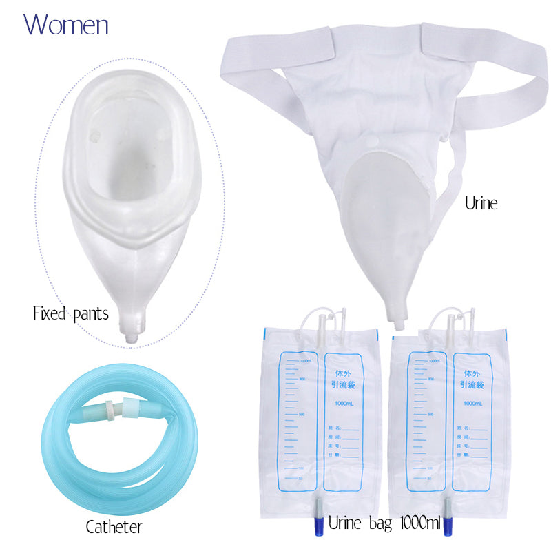 Medical Silicone Liquid Anti-Allergic for Men& Women / Reusable Urine Collection Urinal System: No Mess, No Spill, No Smell, Enjoy a Nice Night's Sleep. Security Packing