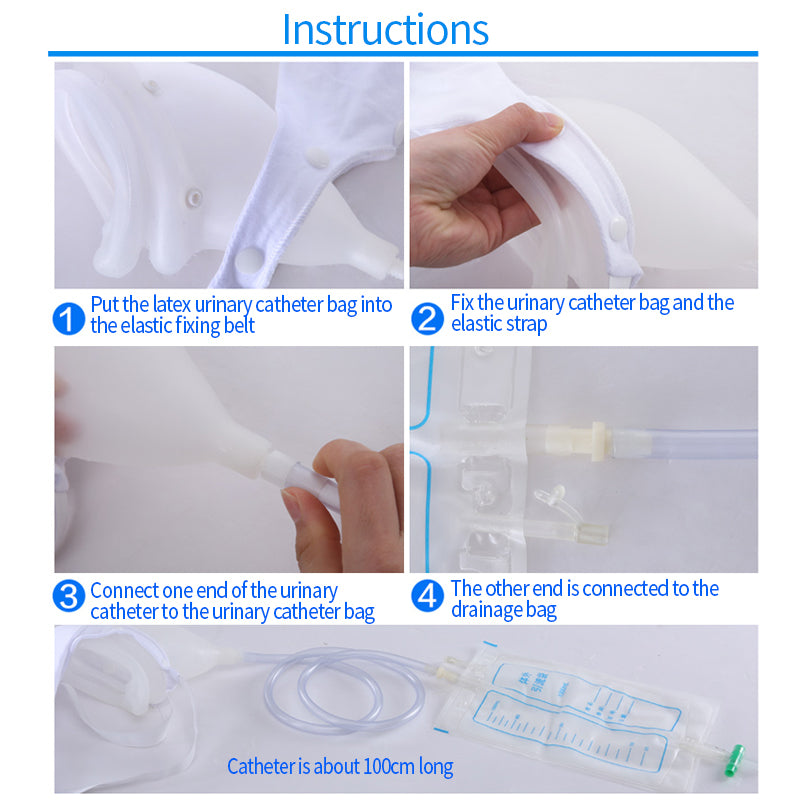 Medical Silicone Liquid Anti-Allergic for Men& Women / Reusable Urine Collection Urinal System: No Mess, No Spill, No Smell, Enjoy a Nice Night's Sleep. Security Packing