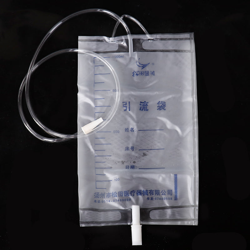 5P Medical Latex Sleeve Type Urine Bag Male Drainage Catheter Bag 1000ML Urine Collector Bag Holder Bed Incontinence Urinal Pee