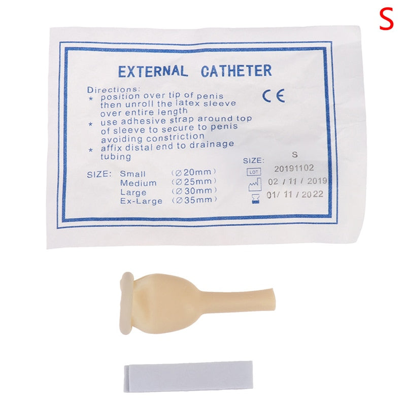 Male External Catheter Medical Sterilized Latex Catheter Urine Collector Elderly Incontinence Urinary Latex Sleeve