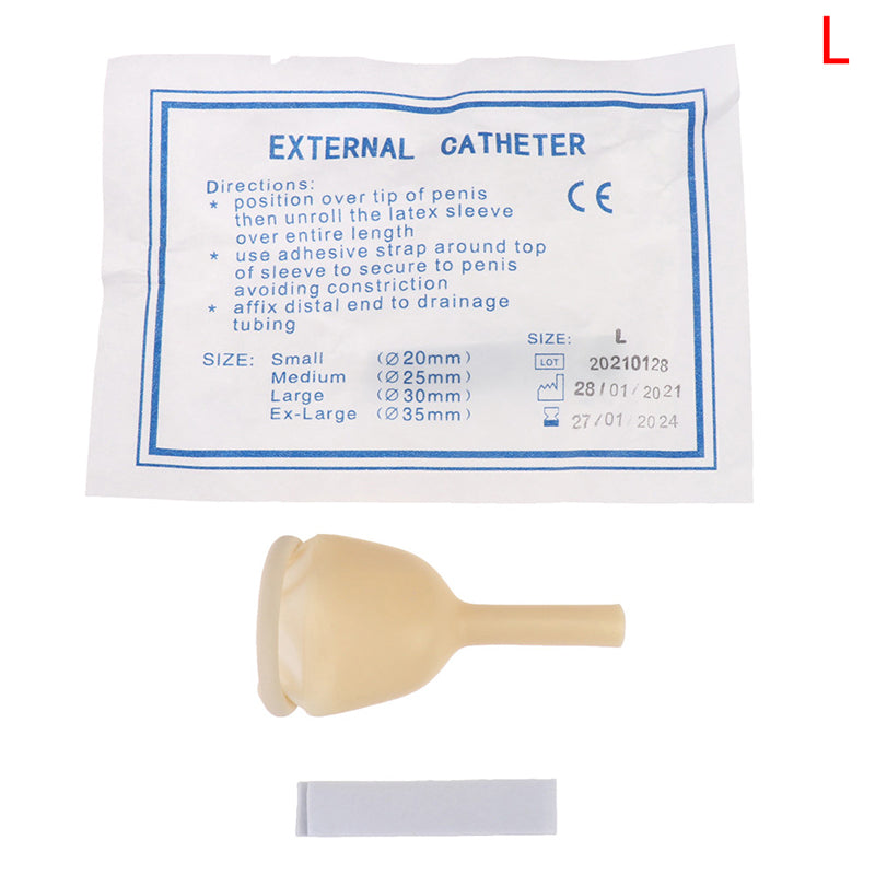 Male External Catheter Medical Sterilized Latex Catheter Urine Collector Elderly Incontinence Urinary Latex Sleeve