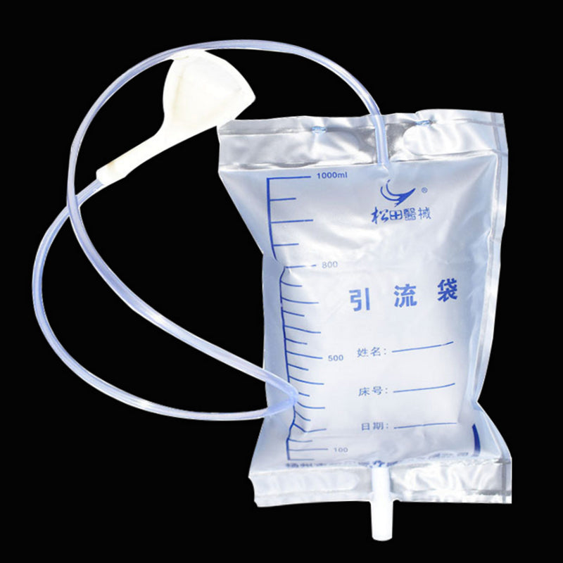 5 Pieces Reusable Medical Latex Sleeve Type Urine Bag - Male - Drainage I Catheter Bag  - 1000ML Urine Collector Bag - Urinal Pee Holder