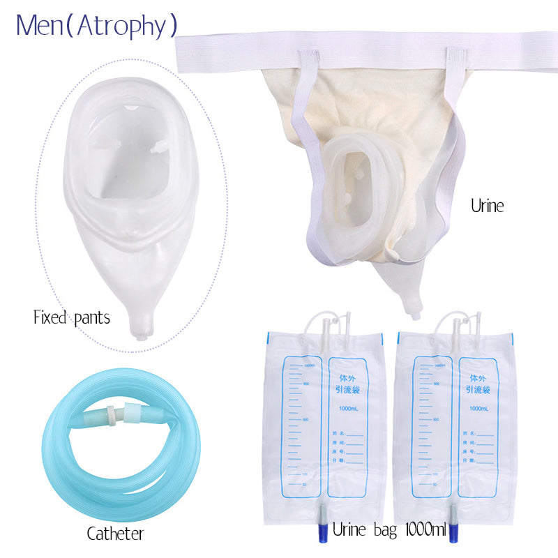 Medical Silicone Liquid Anti-Allergic for Men& Women / Reusable Urine Collection Urinal System: No Mess, No Spill, No Smell, Enjoy a Nice Night's Sleep. Security Packing