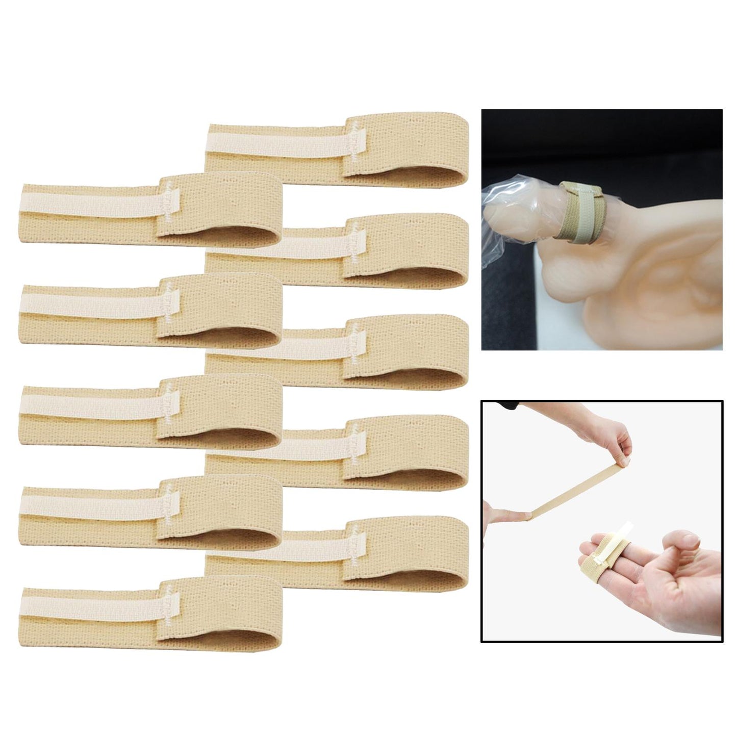 10-Pack Adjustable Patients Fixed Urine Bag Straps Washable Soft Adult Urine Belts for Bedridden Urinary Incontinence Toe Adults